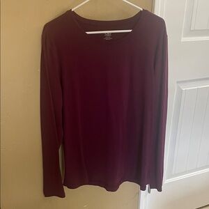 Athletic Works Women's purple Long Sleeve Tee